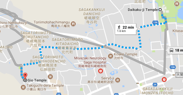 Daikaku-ji to Gioji